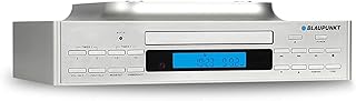 Blaupunkt Küchenradio KRC 40 SV, PLL-UKW-Radio, Bluetooth, Aux-In, CD-Wiedergabe, Hintergrundbeleuchtetes LC-Display, Integriertes LED-Licht zur Ausleuchtung der Arbeitsfläche,2 Kurzzeitwecker.