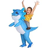 Kids Inflatable Axolotl Costume – Funny Birthday Gift for Girls&Boys, Blow Up Ride On Outfit for Party & Cosplay