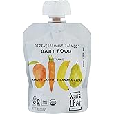 White Leaf Provisions, Baby Food Mango Carrot Banana Pear Organic, 3.17 Ounce
