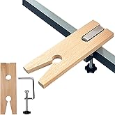 7.4×2.3in V-Slot Bench Pin with Installation and Fixing Tools - Jewelers Bench Pin, V-Shaped Hardwood Workshop Table Nails fo