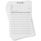 321Done Client Profile Cards, Made in USA - 5.5x 8.5, Customer Information Form, Three Ring Binder Insert Sheets for Small Business, Salon, Spa, Hairdresser, Stylist, Nail Salons Supplies - 50-Pack