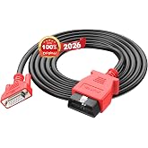 Autel Original OBD2 Main Test Cable,16 Pin 3-Row OBDII Diagnostic Connector | Only for MaxiSys MS908P, MS908S PRO II, MK908 Pro II, MS908CV II, Elite II, MS909, MS919, Ultra Lite, Ultra