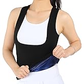 CIATBYYJ Sweat Sauna Vest for Women Sauna Shirt for Women‘s Workout Weight Loss Waist Trainer Saunas Suit for Women