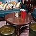 ETECHMART 42 Inch Clear Round Table Cover, 2mm Thick Plastic Protector, Waterproof PVC Tablecloth, Vinyl Circle Top Protector for Coffee and Dining Room Tables