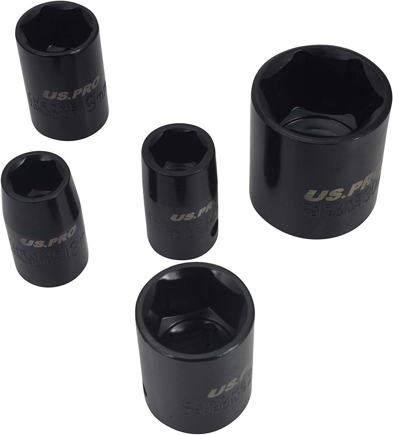 US Pro 14Piece Impact sockets, 1/2 10-32 mm Shallow Socket Set, Variety Pack - Image 4