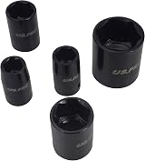 US PRO 14pc 1/2" Drive Impact Socket Set 10-32mm Shallow 6 Point Sockets view 3