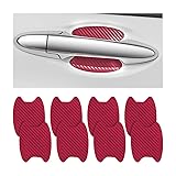 Blilo 8PCS Car Door Handle Sticker, Carbon Fiber