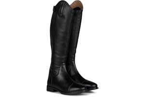 HORZE Rover Women's Synthetic Leather Dressage Tall Riding Boots | All-Weather, Water-Resistant with Rear Zipper