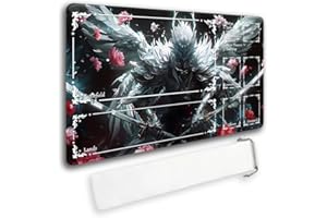 MATPYOS Durable MTG Playmat TCG Playmat with Zone and Locking Edges for MTG Gaming - Includes Waterproof Storage Bag (playmat (59),with Zone)