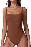 QINSEN Push Up Swimsuit for Womens Strappy Square