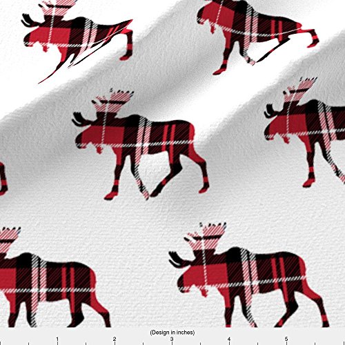 Moose Fabric by the Yard Kritters in the Mailbox Moose Fabrics
