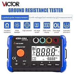 YuqiaoTime Victor 4106A Earth Resistance Tester