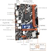 Potadak B75-G Motherboard DDR3 Dual Channel LGA 1155 Core i3 i5 i7 PCI-E view 2