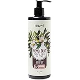 Hekaya Natural Olive Oil Liquid Soap – Royal Oud Scent | Handmade, Vegan, Sulfate & Paraben-Free | Gentle Face, Hand & Body Wash | Moisturizing Castile Cleanser | 13.5 fl oz Pump Bottle
