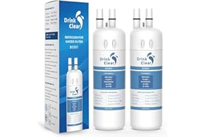 DRINKCLEAR Replacement for Whirlpool EDR1RXD1, P8RFWB2L, W10295370A, Compatible with Kenmore 9081, 46-9081, 46-9930 Refrigerator Water, PACK of 2