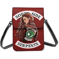 Riverdale Small Cell Phone Purse Crossbody Bag PU Leather Shoulder Bags Clutch Handbag with Removable Shoulder Strap