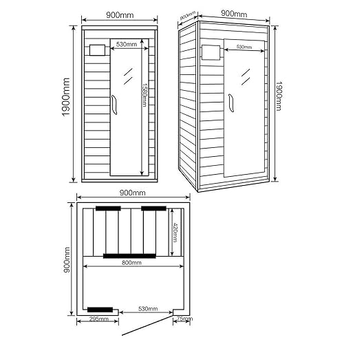 Redsun S Home Deluxe Infrarotkabine