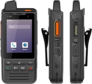 Glgzzom Uniwa F60 4g Lte Walkie Talkie Moblie Phone Ip68 Android 9 0 Ptt With Touch Screen Fm Gps Sos Wifi 1gb Ram 8gb Rom Rugged Smartphone Orange Cell Phones Accessories Amazon Com