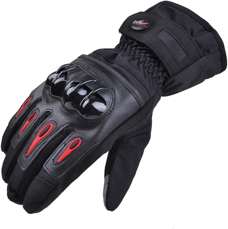 Waterproof Full Finger gloves Moto Motorcycle Gloves BLACK L
