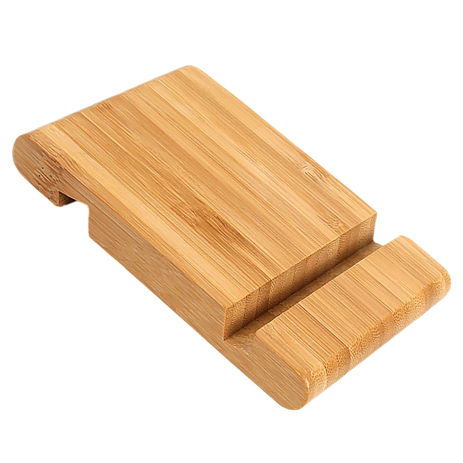 Tabanzhe Bamboo Mobile Phone Stand for Desktop - Versatile Bamboo Tablet Stand, Desk Cell Phone Holder, and Wood Tablet Holder Compatible with Tablets, and All Phones
