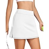 JoyGirl 15" Tennis Skirts for Women with Shorts High Waisted Golf Skirt Athletic Casual Skort with Inner Pocket