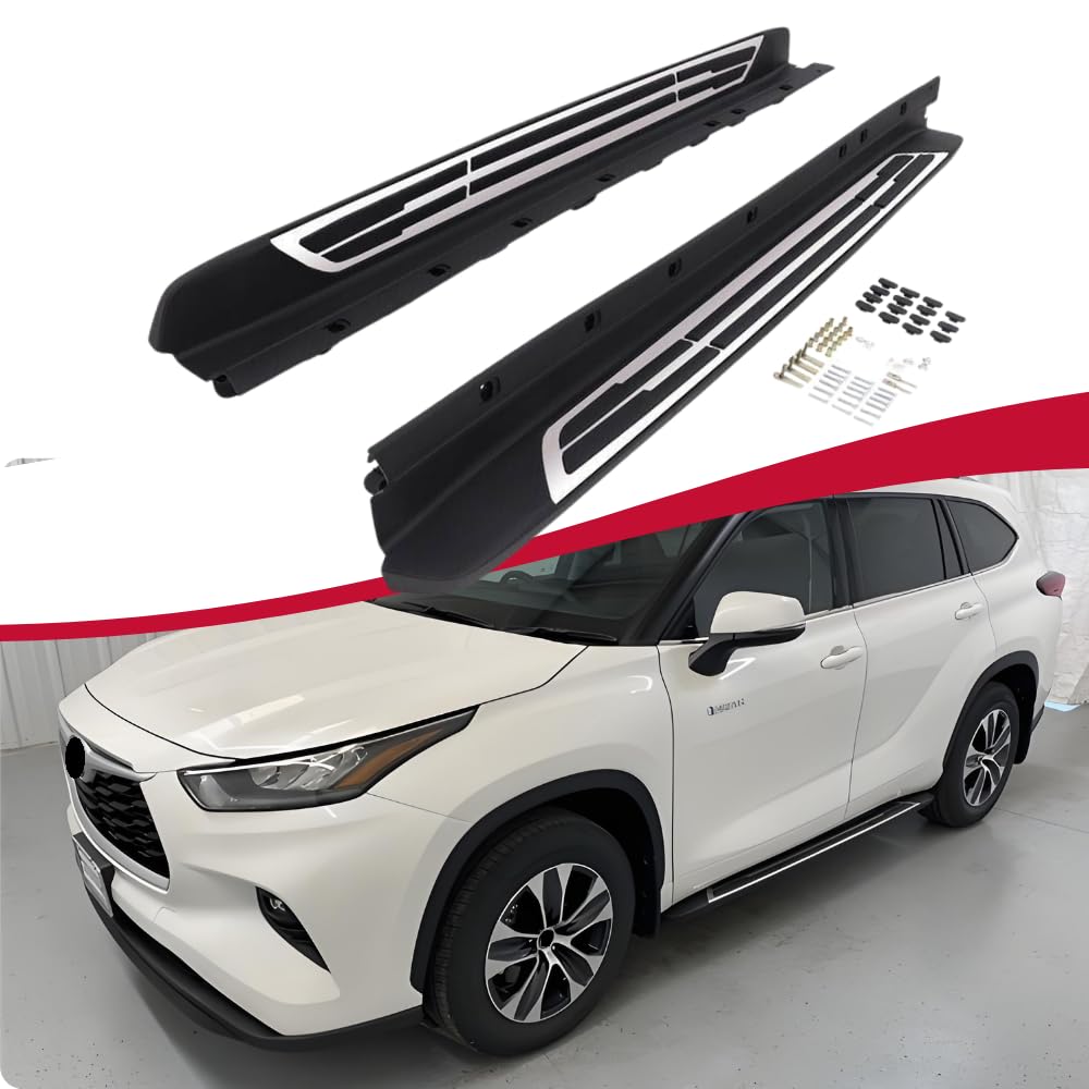 Photo 1 of ***PARTIAL SET - PRICE ADJUSTED***
***TRUCK/TRAILER PICKUP ONLY***
 Titopena Running Board Fit for Toyota Highlander UX70 2020-2024 2025 L LE XLE XSE Limited Platinum Side Steps