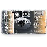RETO Amber Tungsten 35mm Disposable Film Camera 27exp, Color Negative Film, Focus Free, Easy to Use, Built in Flash, Single Use (Film and Battery Included)