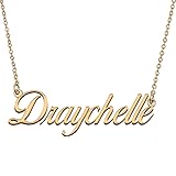 HUAN XUN Customized Custom Simple Any Name Necklace