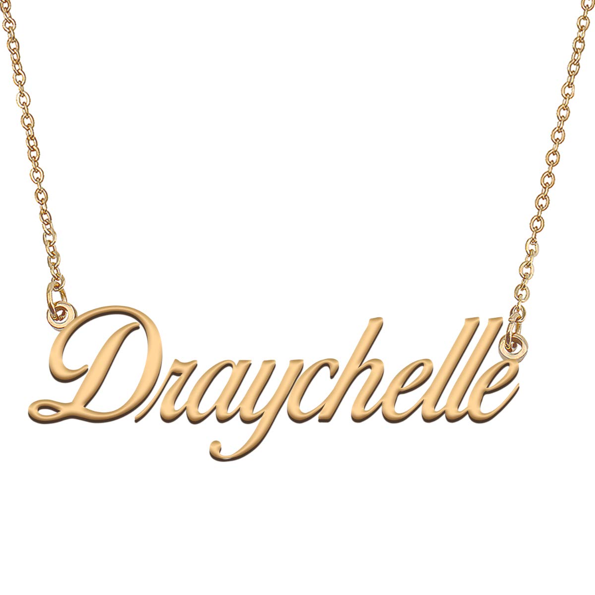 HUAN XUN Customized Custom Simple Any Name Necklace