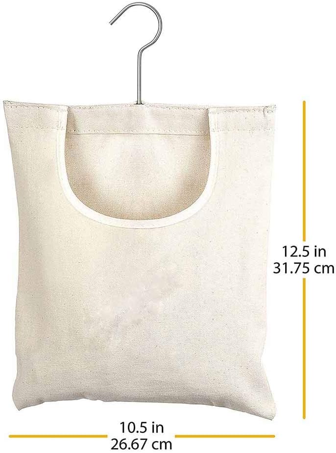 SOOTOP Bolsas de Almacenamiento de Pinzas para La Ropa con Percha Bolsa