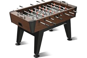 RAYKEEP Foosball Table, 58inch Competition Soccer Table Game w/ 2 Balls for Adult Kids Youth, Heavy-Duty Arcade Table Soccer for Home, Game Room