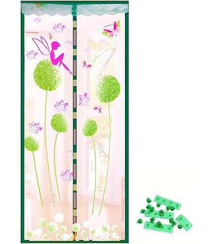 Double Magnetic Screen Door Curtain - Self-Closing, 140x215cm, For Insects & Pets, Easy No-Tool Installation 2 thumbnail image