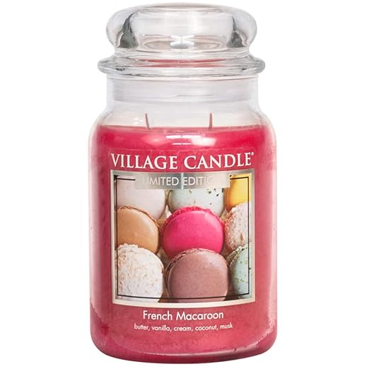 Village Candle Duftkerze im Glas French Macaron Large (26 oz)