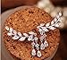 CZ Crystal Leaves Ear Cuffs Earrings Sweep up Ear Vine Wrap Pins Silver Tone