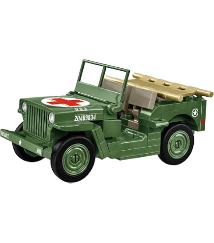 COBI 1937 Horch 901 (Kfz. 15) | Maqueta De Bloques De Construcción 1:35 | Vehículo Militar Afrika Korps Con Figura