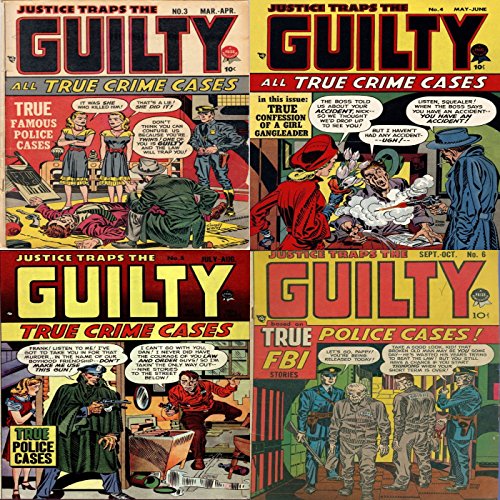 Justice Traps the guilty. Issues 3, 4, 5 and 6. True Police cases. True FBI stories. Features true confession of a girl gangleader. Digital Sky Comic Compilations Crime, Justice and Law