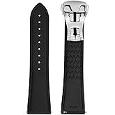 ULLCHRO Watch Strap Watch Band 20mm 22mm Man Waterproof Quick Release Bands Sport Replacement Strap Soft FKM Rubber Watchband