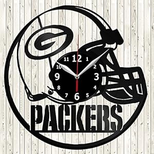 NFL Green Bay Packers Vinyl Record Wall Clock Decor Handmade Unique Design Original Gift 61erXsQPQeL