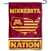 Minnesota Gophers Garden Flag with USA Stars and Stripes