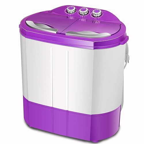 Small Washing Machine Portable Washer and Spin Dryer, Mini Compact