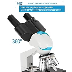 FULENIAO Binocular Compound Microscope, 40X-5000X