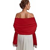 RUI VTRON Pashmina Shawl Wraps for Women Large Winter Scarf Soft Shawls and Wraps for Evening Dresses Shawl for Wedding