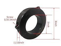 AZSSMUK Shaft Collar Bore 2'' Double Split Black