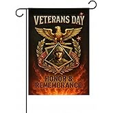 FLAGMEUP8386 Army Veteran Eagle Soldier Emblem Garden Flag 12x18 In Doublesided Honor Remembrance Weather-Resistant Polyester Banner for Veterans Day Memorial Armed Forces Patriot Service
