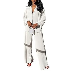 kaimimei Wide Leg Pants Sets Women 2 Piece Outfits
