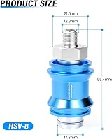 TAILONZ PNEUMATIC Tee Push-in Fittings 12mm OD 3 Way Plastic Pack of 10 view 2