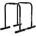 Sportsroyals Adjustable Dip Bar Station, Heavy Duty Parallette & Parallel Bars, 400LBS Stable Dip Stands for Home Gym, Calist