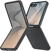 Ruky for Z Flip 8 Case, with Built-in Screen Protector, Black | Support Wireless Charging Hard PC Ultra-Thin Full Body Protective Phone Case for Samsung Galaxy Z Flip 8, Black