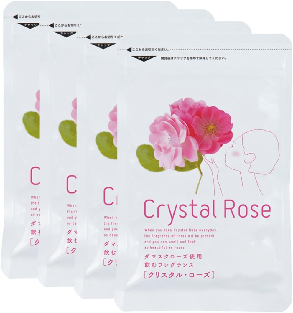 Amazon すこやか笑顔 クリスタル ローズ60粒 4袋セット すこやか笑顔 グレープシード