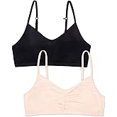 Fruit of The Loom Girls Bra with Removable Cookies, 2-Pack